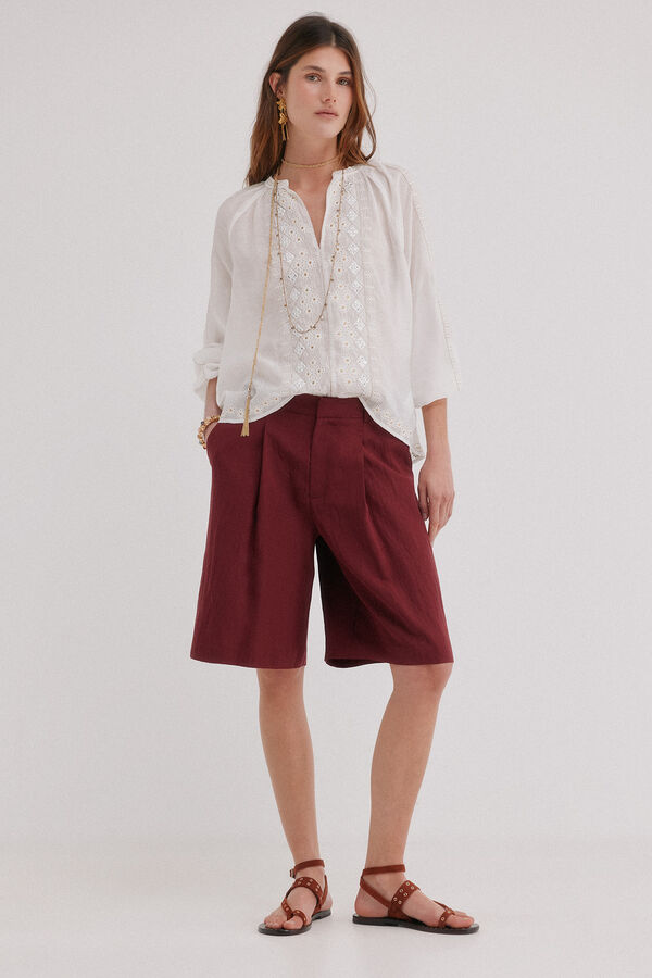 Hoss Intropia Constance. Blusa manga larga Blanco