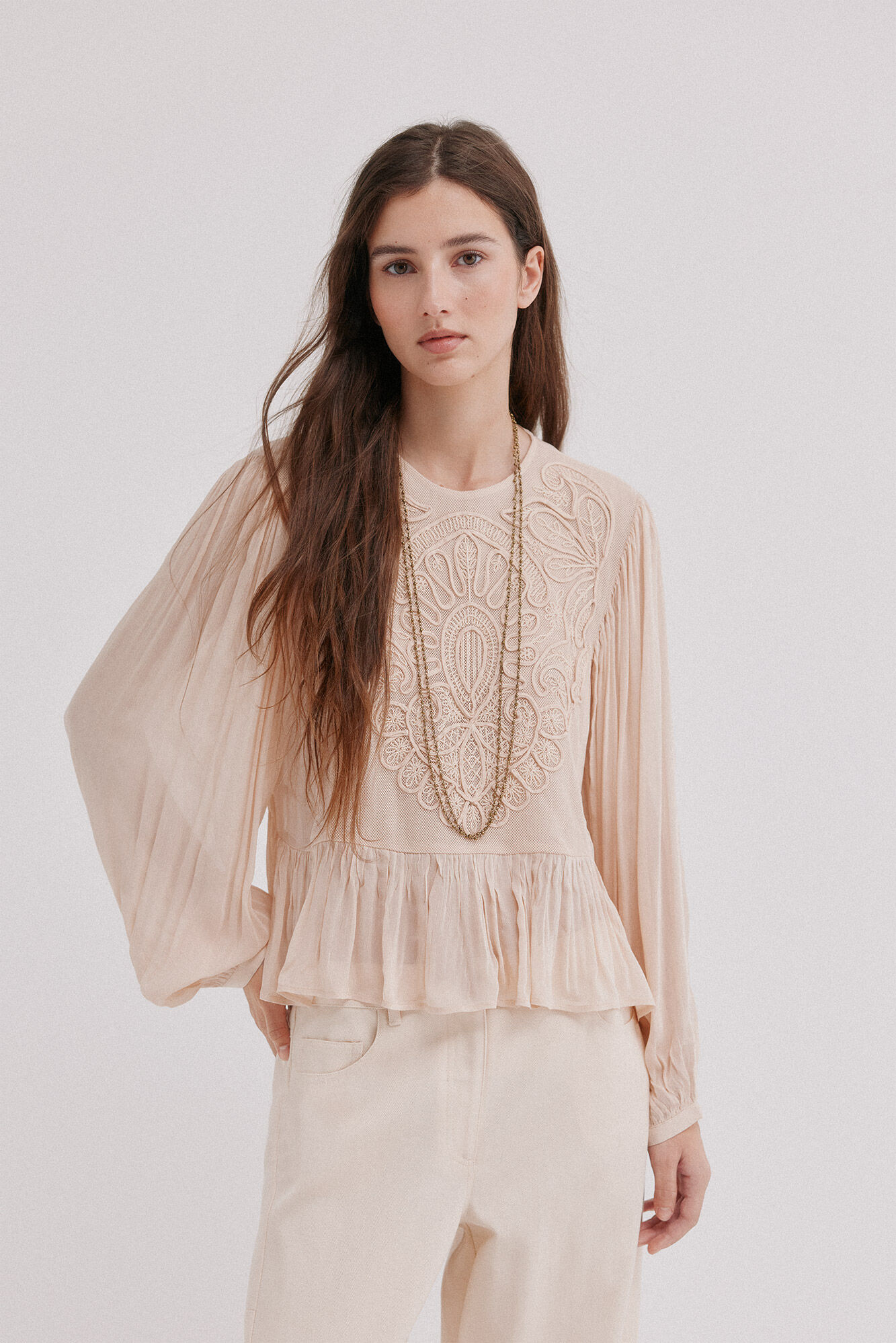 Hoss Intropia Ciane. Blusa rom&aacute;ntica