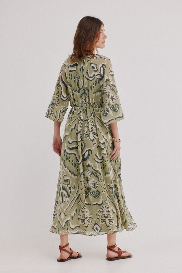 Hoss Intropia Amina. Vestido comprido estampado Verde