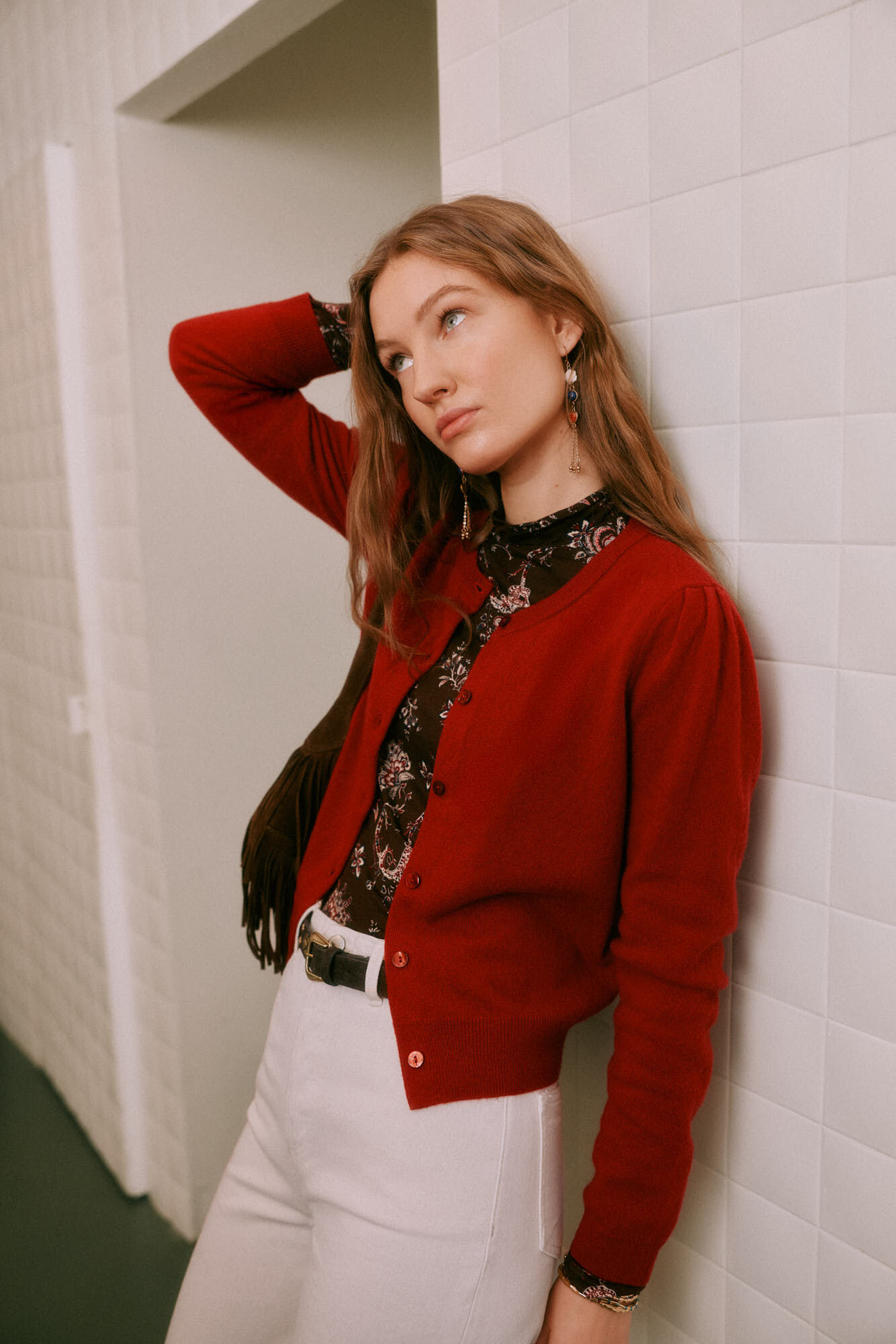 Hoss Intropia Ivelle. Casaco de malha com bot&otilde;es