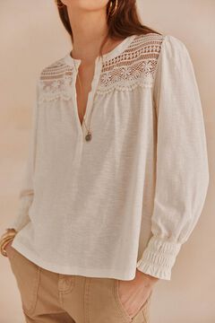 Hoss Intropia Fiorella. T-shirt padeira Ecru