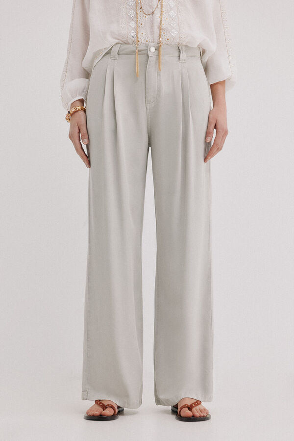 Hoss Intropia Bianca. Denim tencel Gris