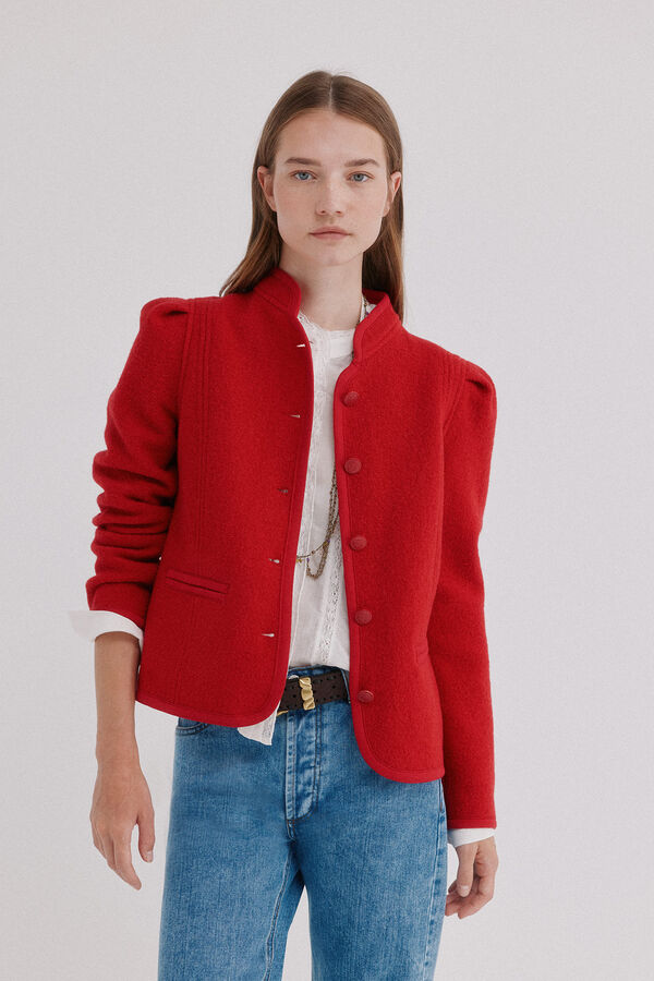 Hoss Intropia Francia. Chaqueta austriaca rojo