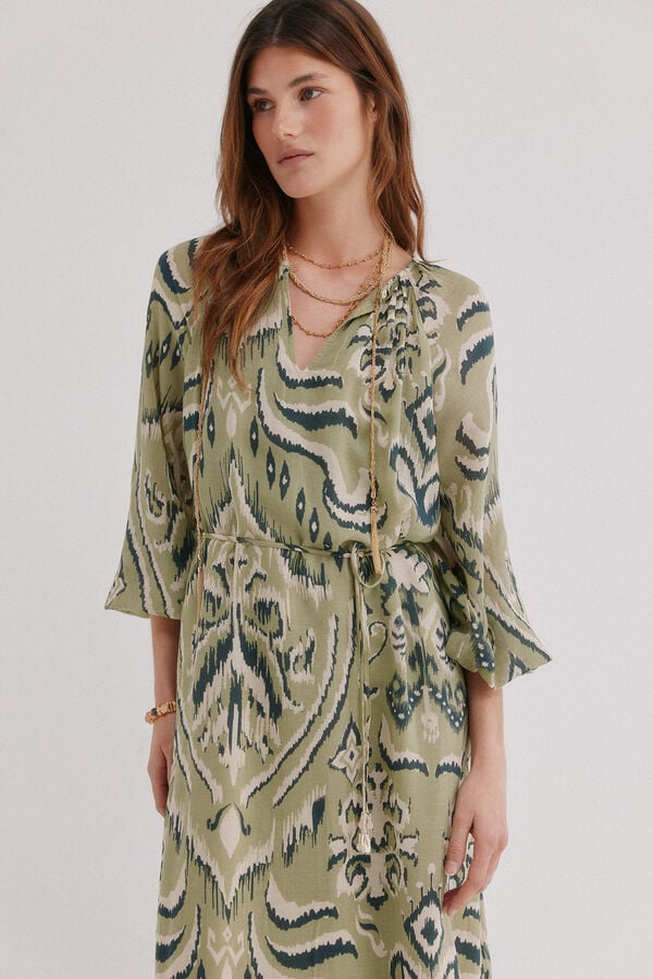 Hoss Intropia Amina. Vestido comprido estampado Verde