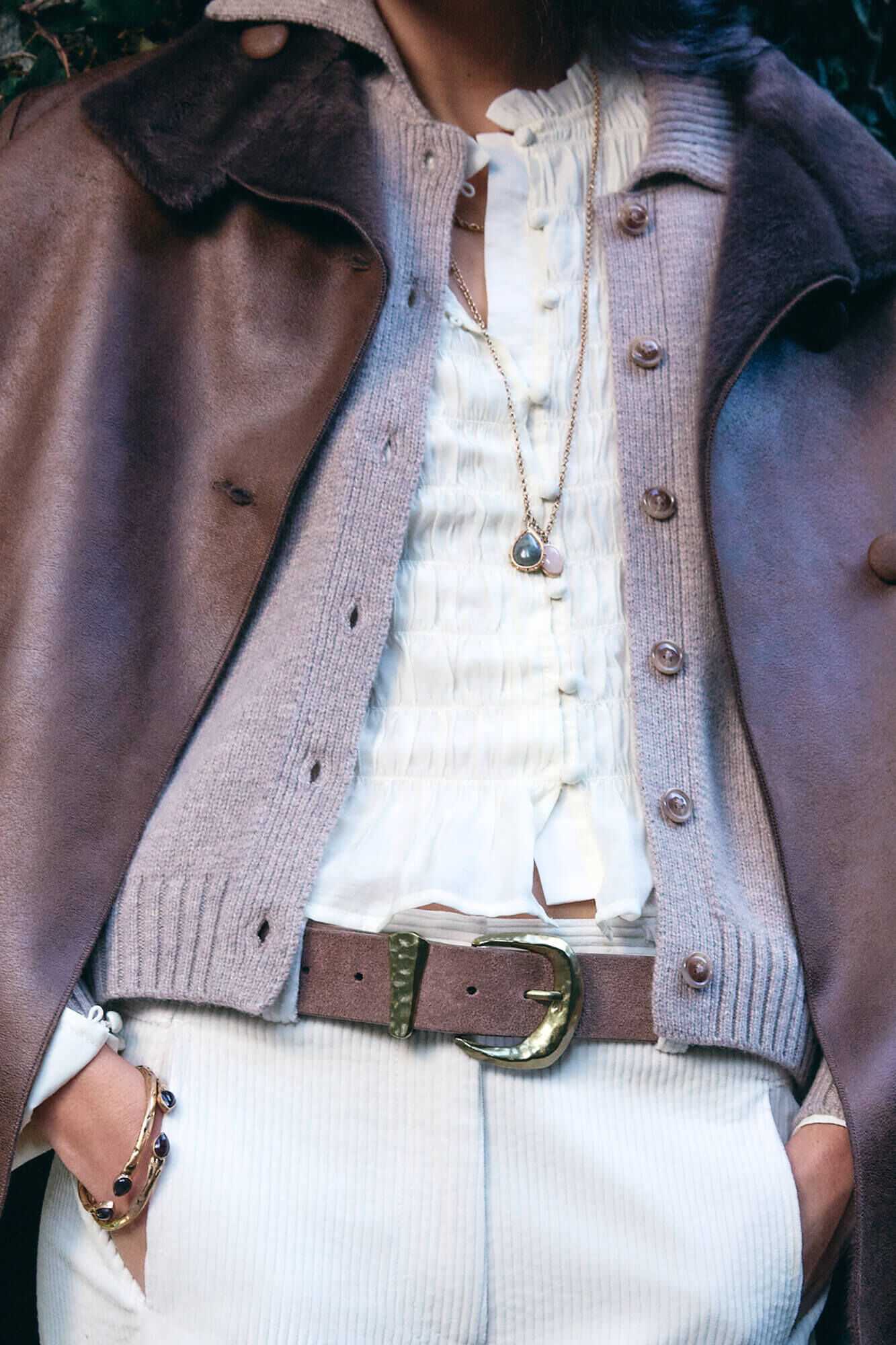 Hoss Intropia Matilda. Collar largo piedra natural