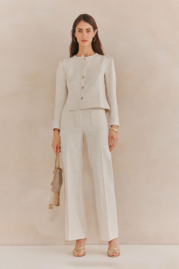 Hoss Intropia Elena. Blusão elegante Branco