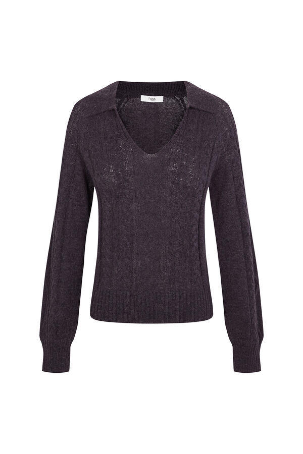 Hoss Intropia Indie. Jersey trenzado Gris