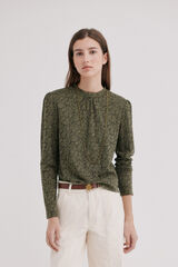 Hoss Intropia Mirel. T-shirt textura Khaki