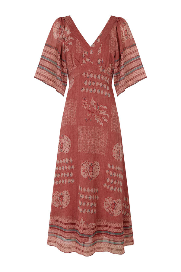 Hoss Intropia Ana. Vestido midi fluido Multicolorido