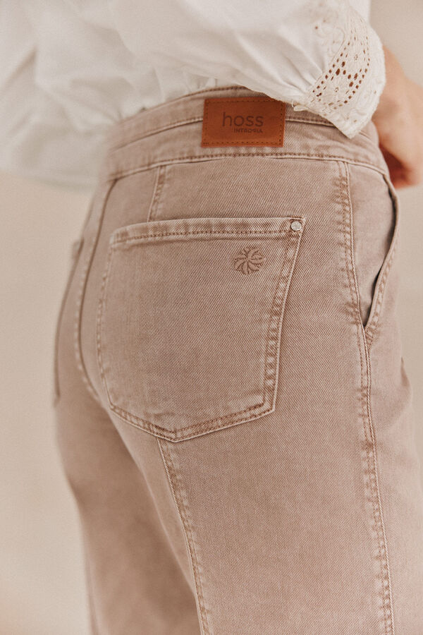 Hoss Intropia Poppy. Jeans cortes Marfil