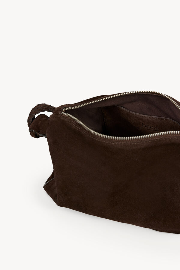 Hoss Intropia Noelia. Bolso serraje de hombro Marron oscuro