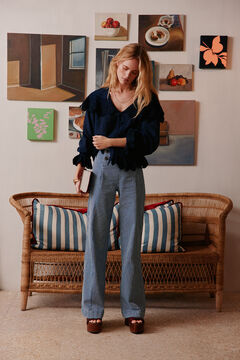 Hoss Intropia Prisca. Jeans de botões Azul