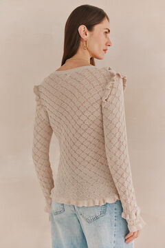 Hoss Intropia Nuria. Camisola manga comprida Ecru