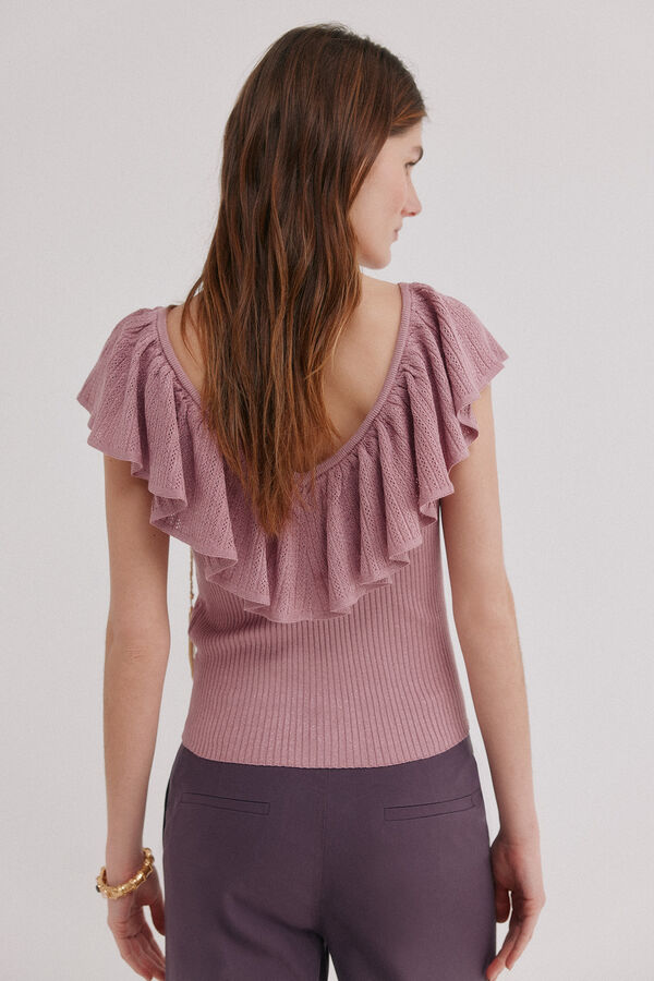 Hoss Intropia Inna. Top com folho Subiu