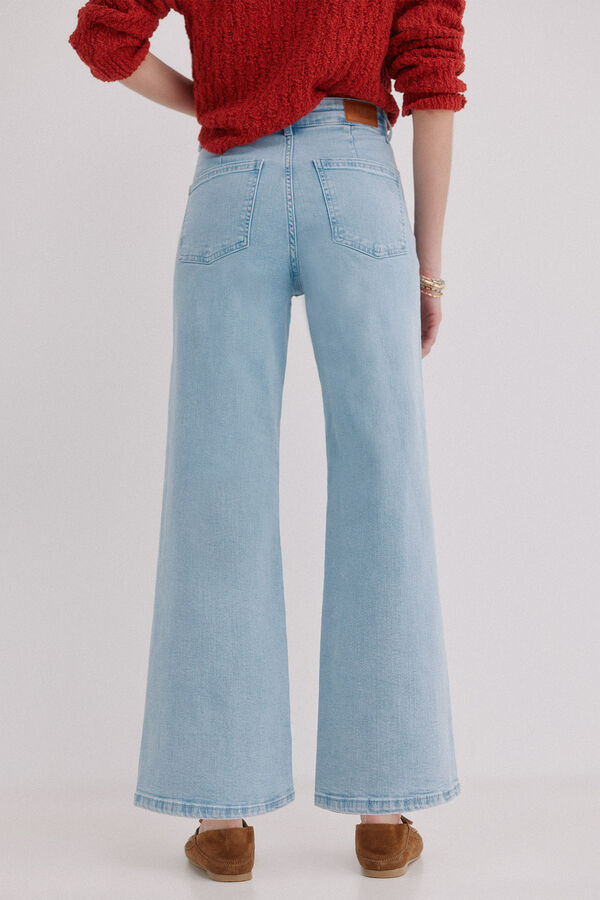 Hoss Intropia B&aacute;rbara. Jeans perna larga Azul