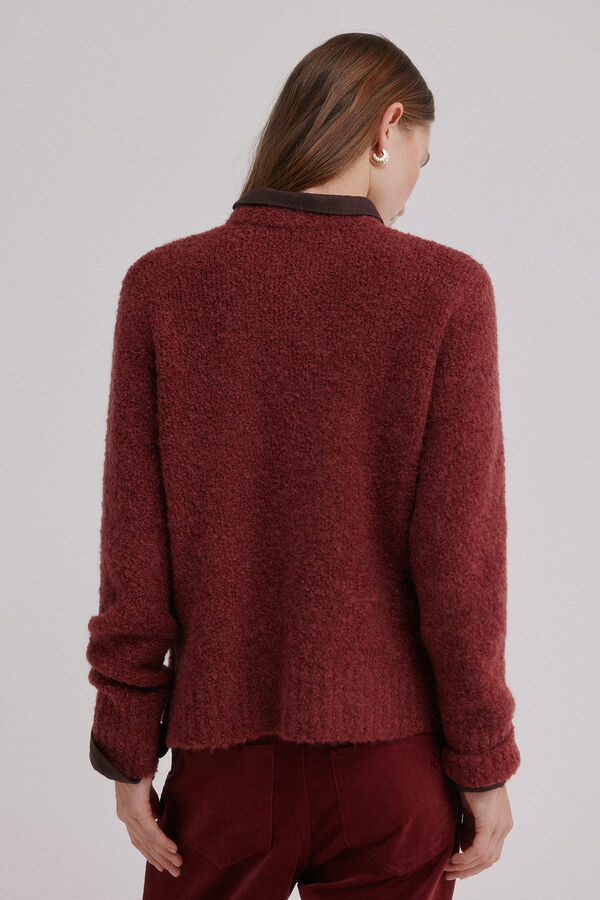 Hoss Intropia Irati. Jersey de bouclé Granate