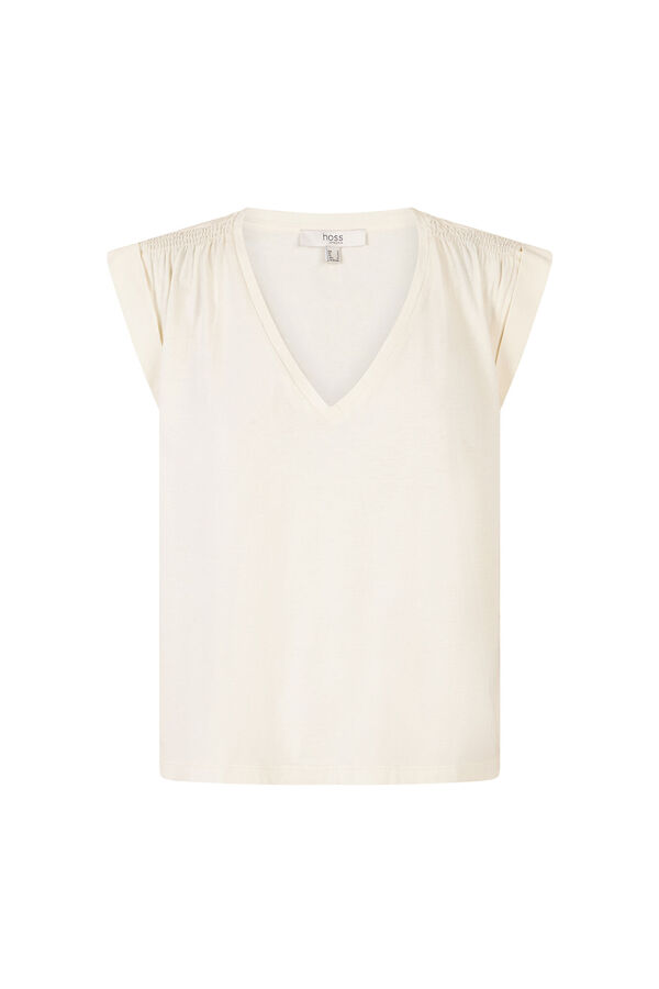 Hoss Intropia Mabel. Camiseta con solapa Marfil
