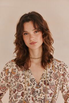 Hoss Intropia Adela. Top estampado Marfil