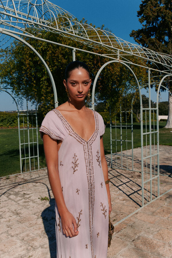 Hoss Intropia Aralina. Vestido fluido Roxo