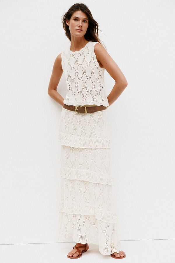 Hoss Intropia Norma. Top com folho Beige