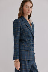 Hoss Intropia Elvira. Blazer xadrez Azul