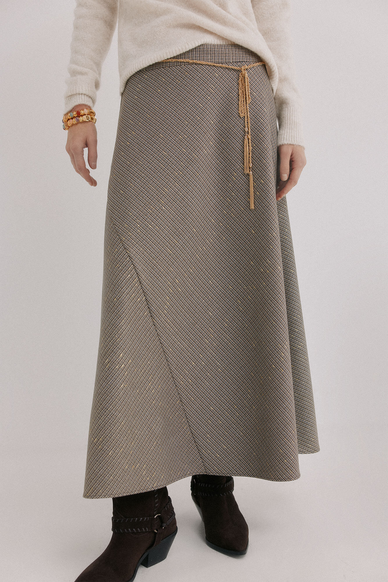 Hoss Intropia Regina. Falda a cuadros