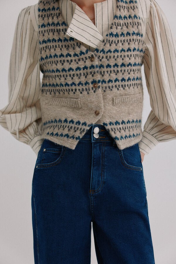 Hoss Intropia Babette. Vaqueros estructurados Azul marino