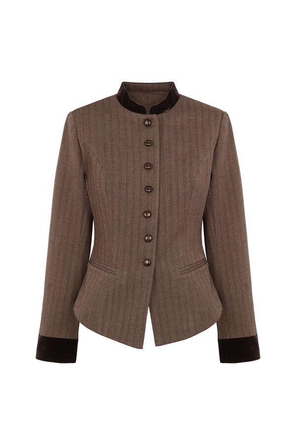 Hoss Intropia Emily. Blazer ajustado Castanho