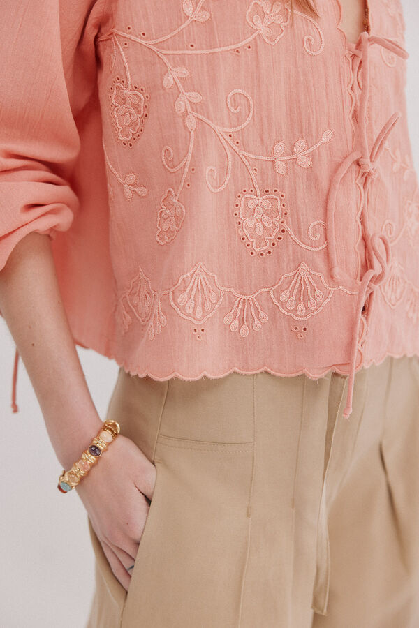 Hoss Intropia Galilea. Blusa manga larga Rosa