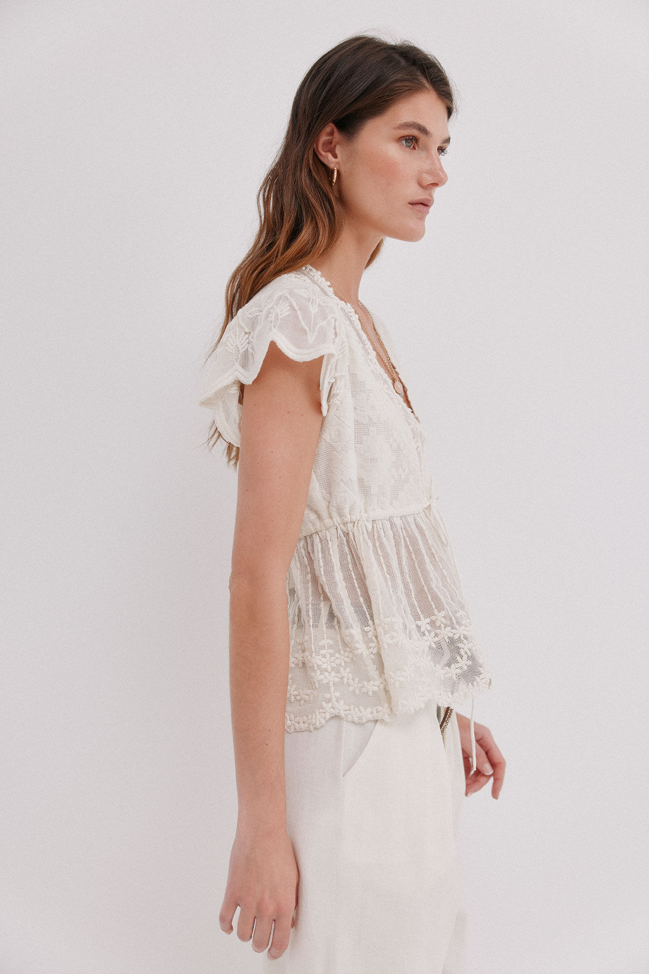 Hoss Intropia Greta. Top bordado