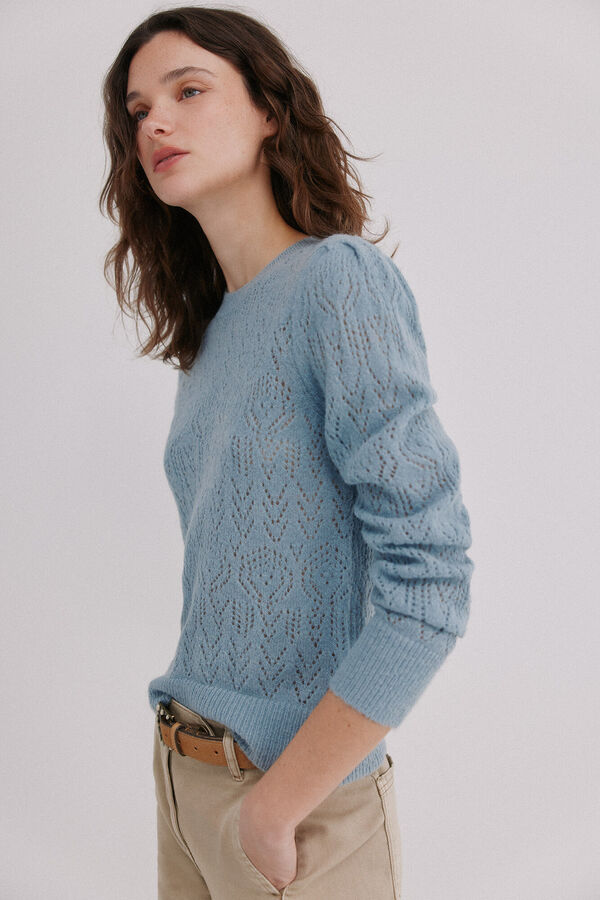 Hoss Intropia Ibbie. Jersey calado Azul