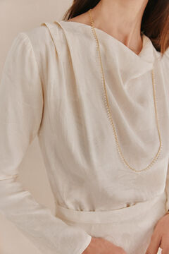 Hoss Intropia Constanza. Blusa jacquard. Marfil
