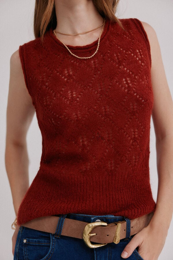 Hoss Intropia Irma. Top calado Coral