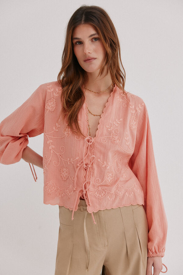 Hoss Intropia Galilea. Blusa manga larga Rosa