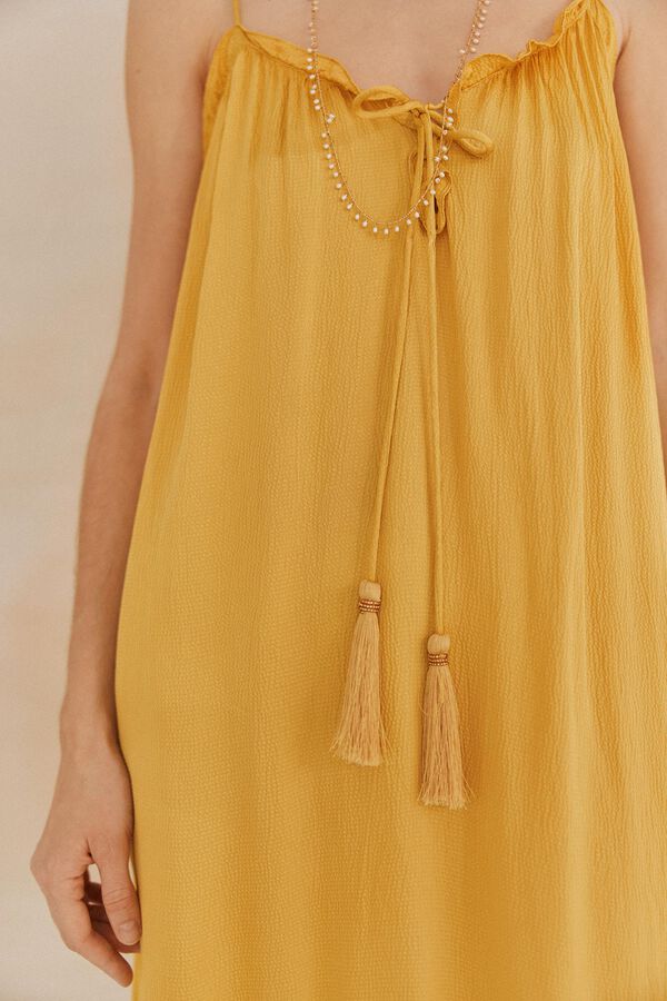 Hoss Intropia Loreto. Vestido fluido Amarillo