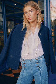 Hoss Intropia Adela. Chaqueta austriaca de lana Azul marino