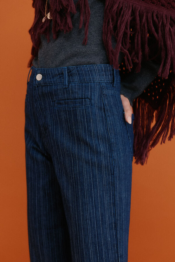 Hoss Intropia Begoña. Vaqueros wide leg Azul marino