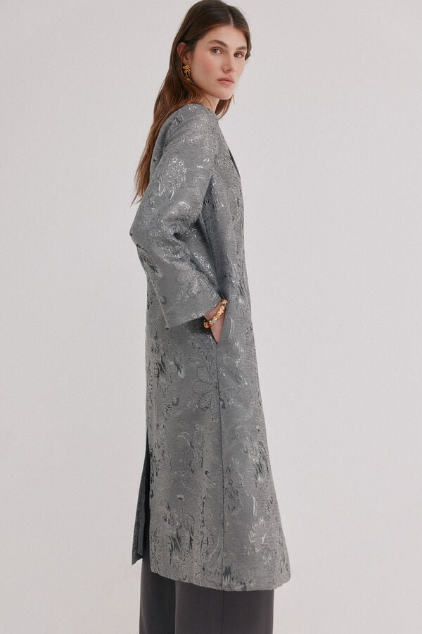 Hoss Intropia Eva. Kimono jacquard Gris
