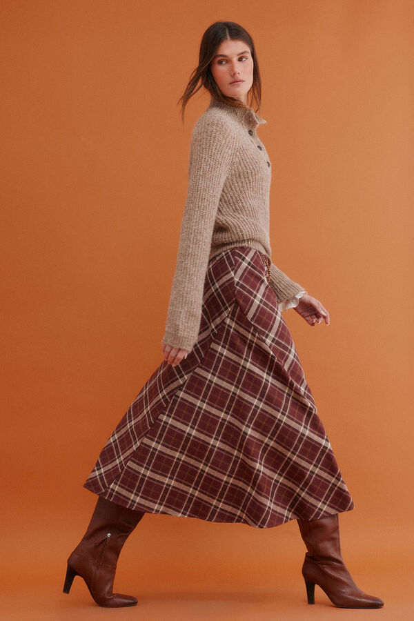 Hoss Intropia Renée. Saia xadrez Granada