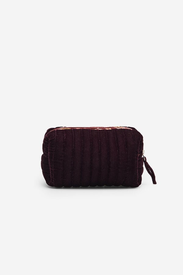 Hoss Intropia Lyssete. Neceser terciopelo acolchado rojo