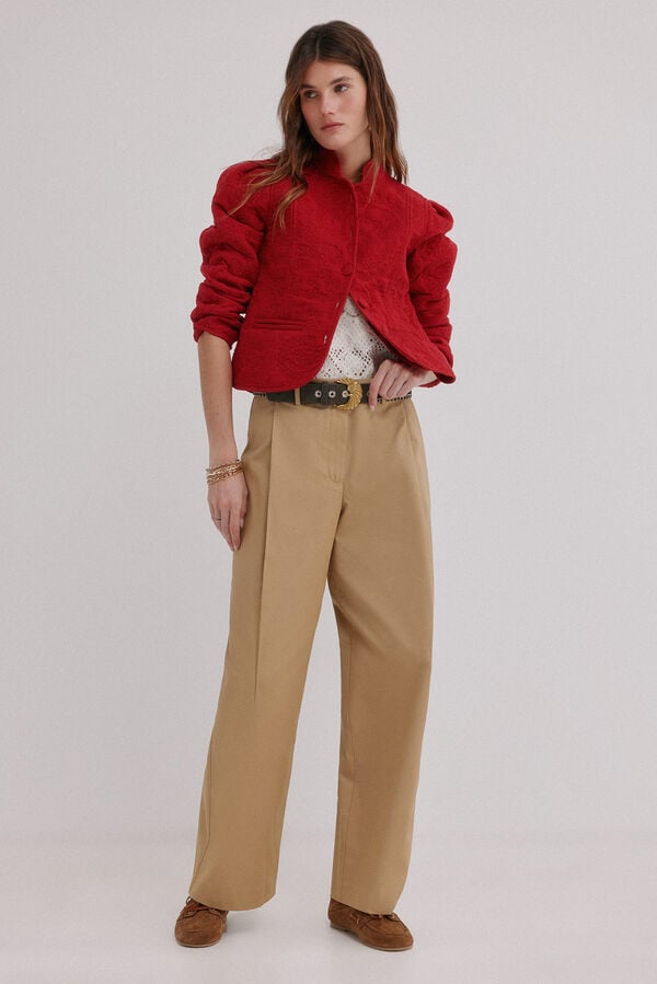 Hoss Intropia Elisa. Casaco acolchoado curto Vermelho