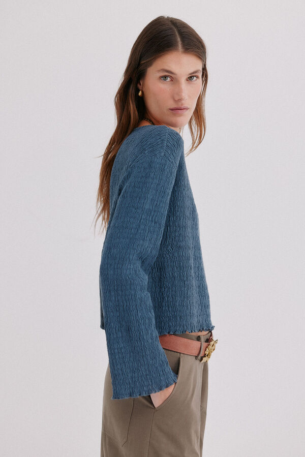 Hoss Intropia Maggie. Jersey calado Azul marino