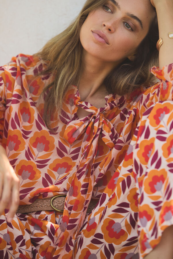 Hoss Intropia Candela. Blusa con lazada Multicolor