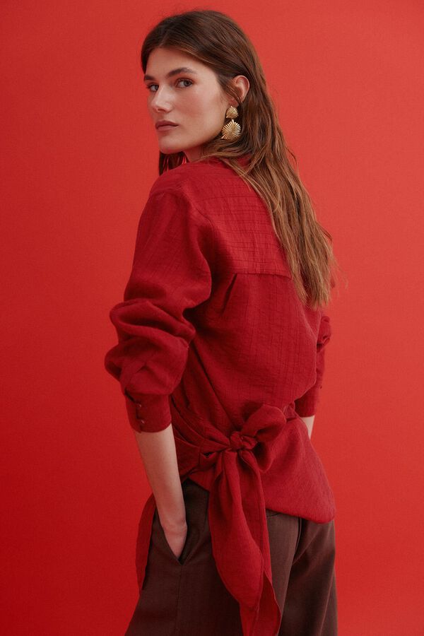 Hoss Intropia Cosette. Blusa de rayas rojo