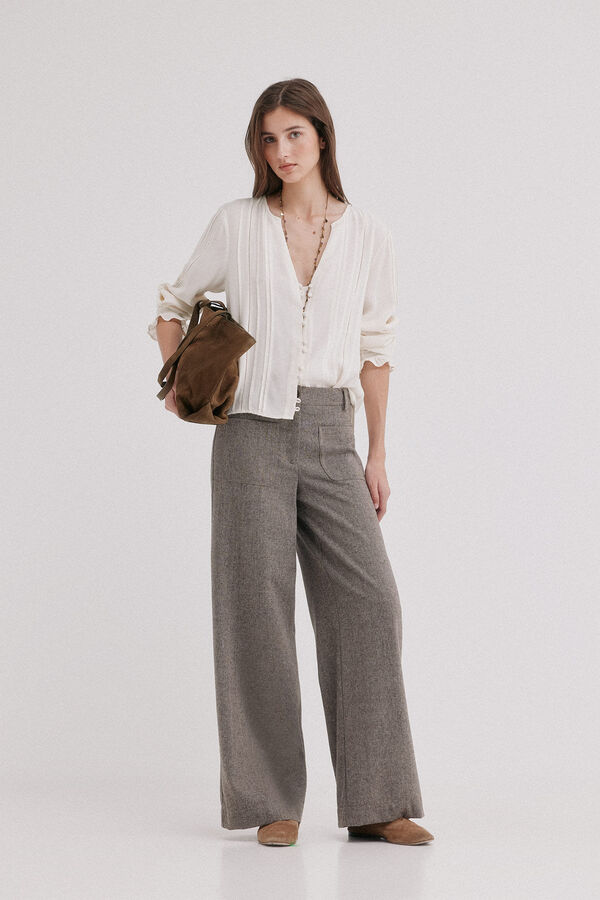 Hoss Intropia Paodra. Pantal&oacute;n culotte Kaki