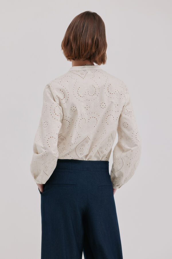 Hoss Intropia Cesira.Blusa calados Marfil