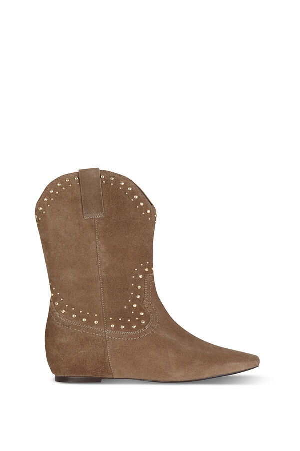 Hoss Intropia Botas cravejadas Beige