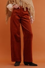 Hoss Intropia Pamela. Pantalones cropped Vino
