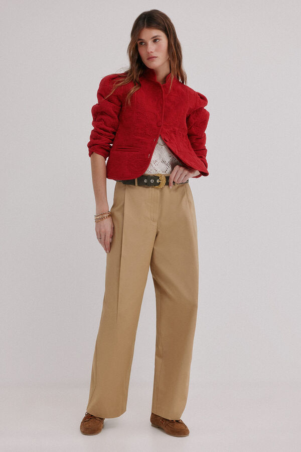 Hoss Intropia Elisa. Casaco acolchoado curto Vermelho