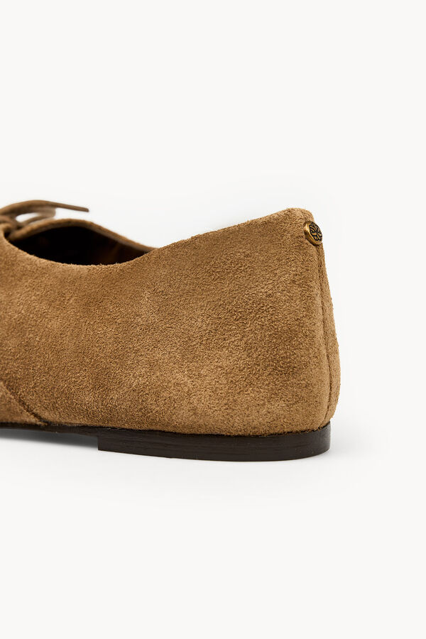 Hoss Intropia Mariela. Zapatos derbies de serraje Marron